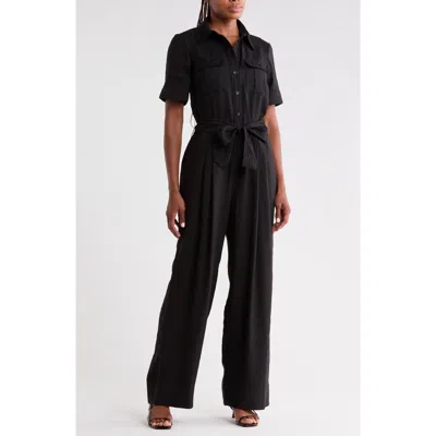Reiss Joanie Utility Jumpsuit In Black