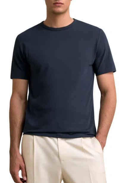 Reiss Joe Stretch Cotton T-shirt In Blue