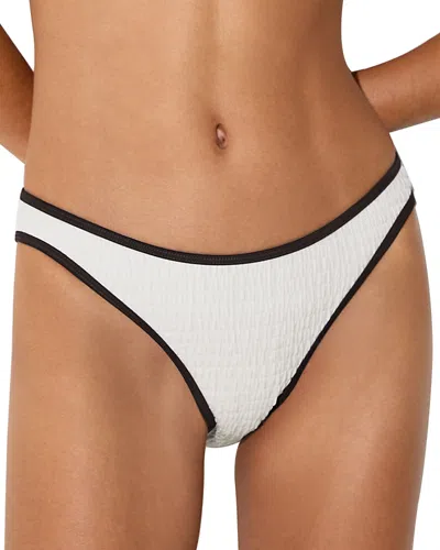 Reiss Johannah Tipped Bikini Bottom In White