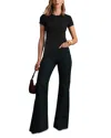 Reiss Womens Jolie Slim-fit Cotton-jersey T-shirt Black In Black