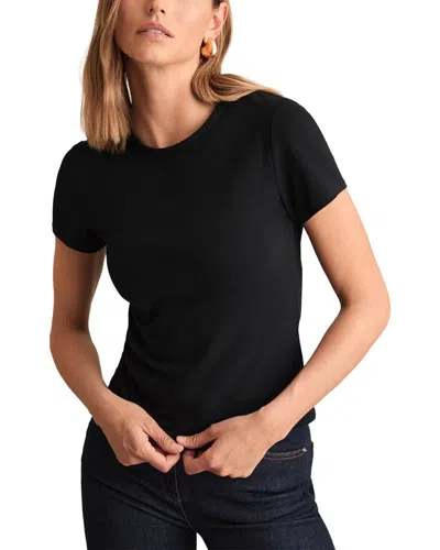 Reiss Jolie Woven Top In Black