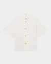 Reiss Jordan Boxy Button-down Cotton Shirt In White