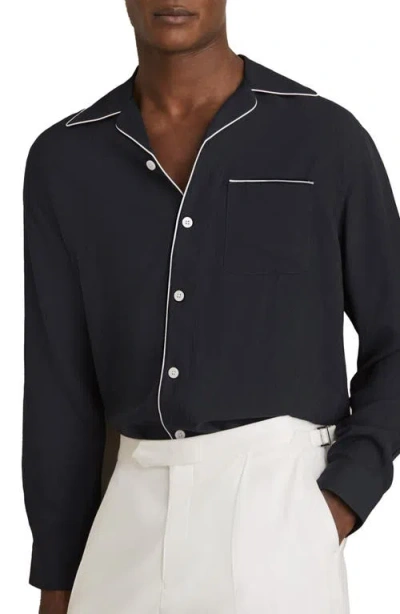 Reiss Josh Piped Button Front Shirt