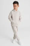 Reiss Jr - Dark Ecru Alexander Oversized Cotton Jersey Hoodie, Uk 7-8 Yrs
