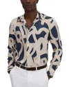 Reiss Jude Painted Print Top In Multi