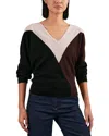 Reiss June V Neck Colorblocked Sweater In Multi