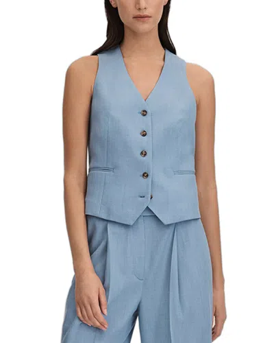 Reiss June Waistcoat In Blue