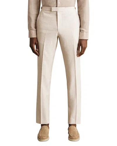 Reiss Kai Pinstripe Slim Fit Mixer Suit Pants In Nude