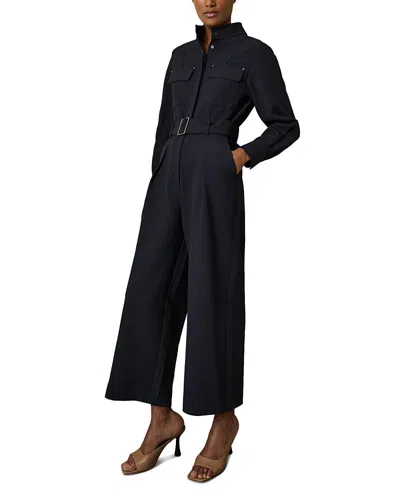 Reiss Kaia Utility Jumpsuit In Navy
