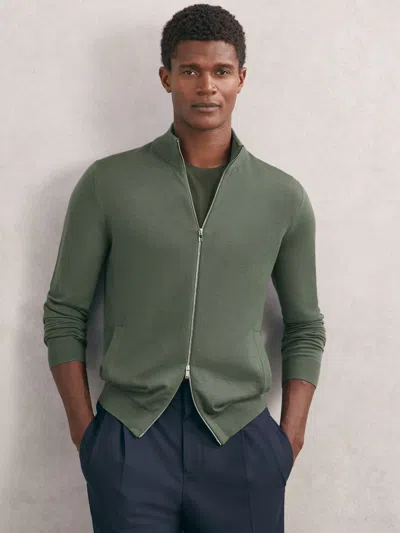 Reiss Kale Green Cardigan