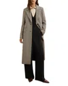 Reiss Neutral Check Wool-blend Check Single-breasted Coat In Neutral