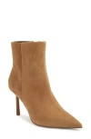 Reiss Tan Karlie Seamed Nubuck Ankle Boots In Tan