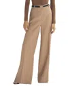 Reiss Kate Wool Wide Leg Trouser In Brown