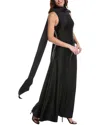 Reiss Keira High Neck Dress In Black