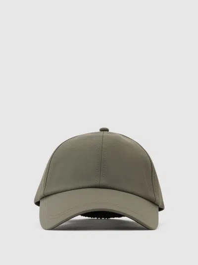 Reiss Khaki Green Caleb Technical Logo-embroidered Baseball Hat