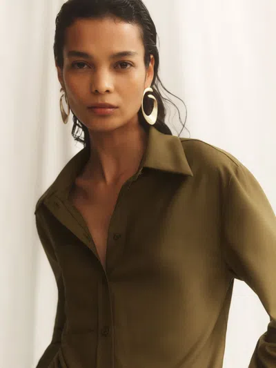 Reiss Khaki Green Shirt