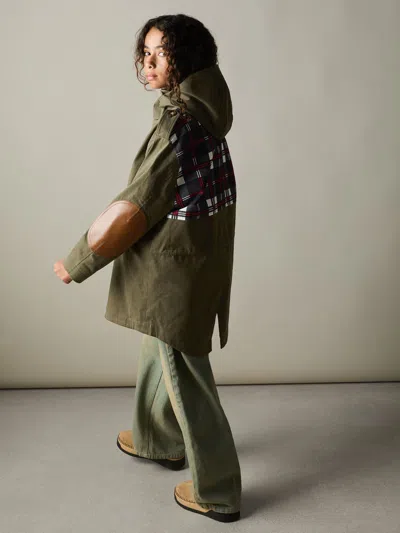 Reiss Khaki Karmie 9-13 Yrs Cotton-blend Gabardine Utility Coat