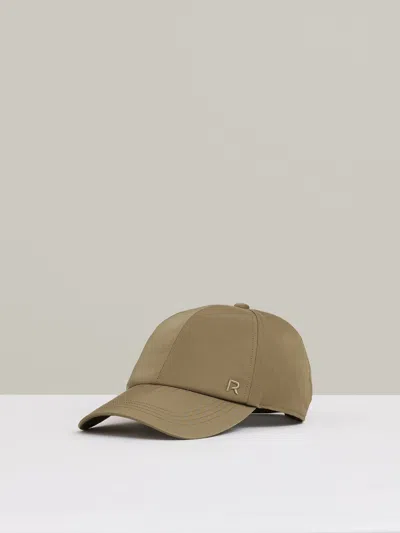 Reiss Khaki Logo-embroidered Baseball Cap In Brown