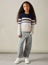 Reiss Khaki 4-9 Yrs Barrel Leg Cargo Trousers