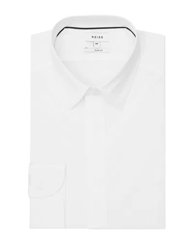 Reiss Kiana Slim Fit Stretch Shirt In Black