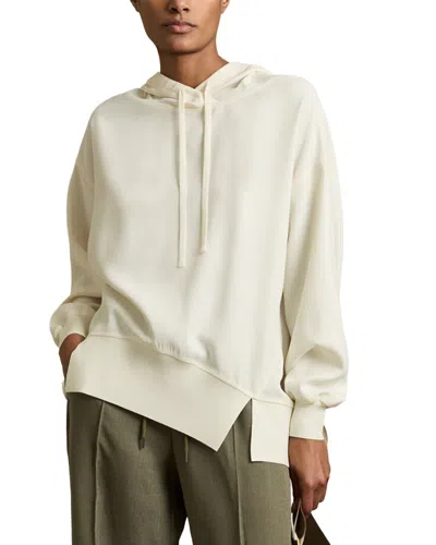 Reiss Kiara Woven Top In Neutral