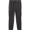 Reiss Kids' Aymos Sr. Corduroy Tapered Cargo Pants In Steel Grey