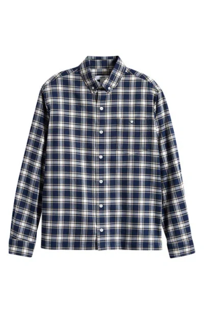 REISS REISS KIDS' BAILES PLAID BUTTON-UP SHIRT