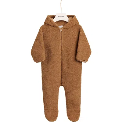 Reiss Babies'  Kids' Bailey Ear Hooded One-piece In Brown