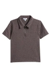 Reiss Kids' Baines Sr Polo Top In Tobacco Brown/navy