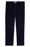 Reiss Kids' Banburgh Flat Front Cotton Corduroy Pants In Blue