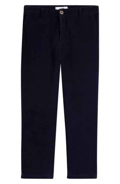 Reiss Kids' Banburgh Flat Front Cotton Corduroy Pants In Blue
