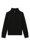 Reiss Kids' Blackhall Quarter Zip Wool Sweater