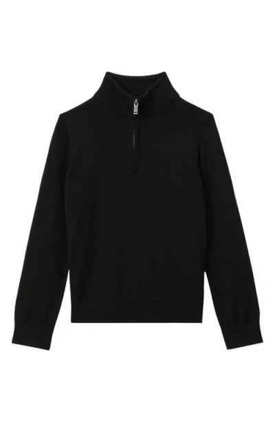 REISS REISS KIDS' BLACKHALL QUARTER ZIP WOOL SWEATER