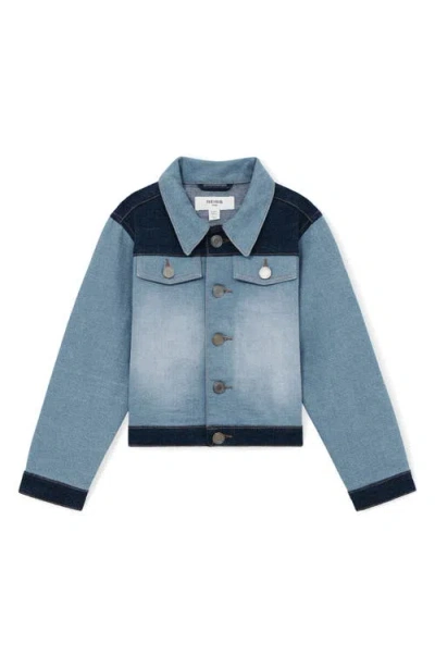REISS REISS KIDS' BRIAR COLORBLOCK DENIM JACKET