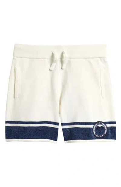 Reiss Kids' Catch Beach Club Velour Shorts In White