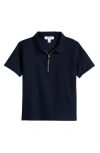 Reiss Kids' Cayman Sr. Zip Polo In Blue
