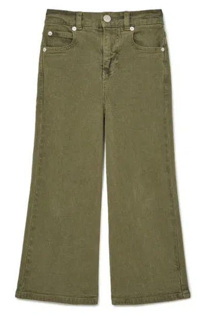 Reiss Kids' Clea Bell Bottom Jeans In Green