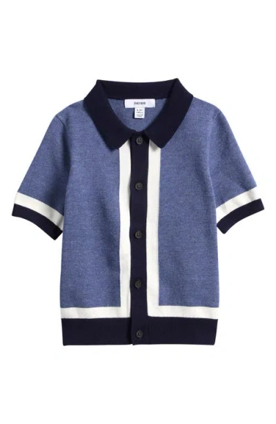 Reiss Kids' Craig Knit Top In Blue
