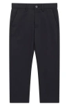 Reiss Kids' Eastbury Sr. Straight Leg Stretch Cotton Pants In Navy