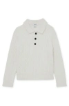 Reiss Kids' Evesham Polo Sweater In White