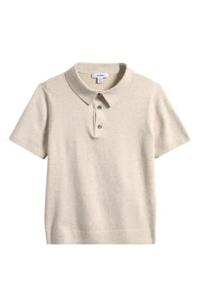 Reiss Kids' Finch Polo Sweater In Neutral