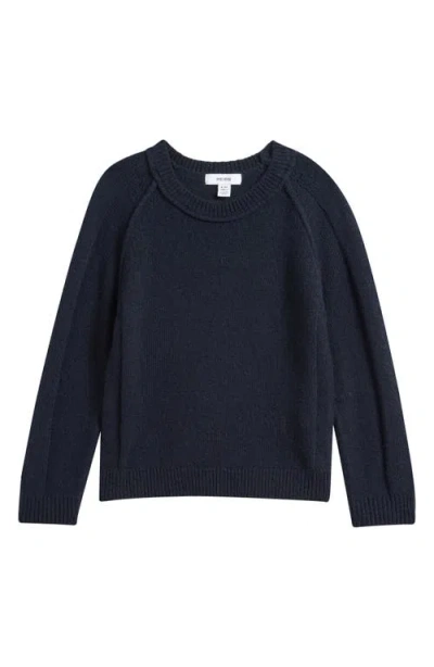 Reiss Kids' Foulton Wool & Cashmere Crewneck Sweater In Blue