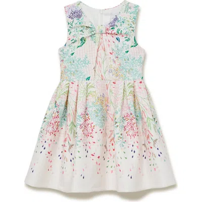 Reiss Kids' Isabel Pleated Party Dress In Multi