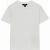 Reiss Kids' Jacquard Stripe T-shirt In White