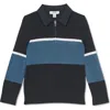 Reiss Kids' Jason Half Zip Sweater In Blue
