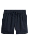 Reiss Kids' Linen Shorts In Black