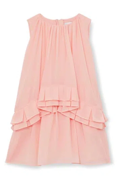 Reiss Kids' Luni Jr Sleeveless Dress In Orange