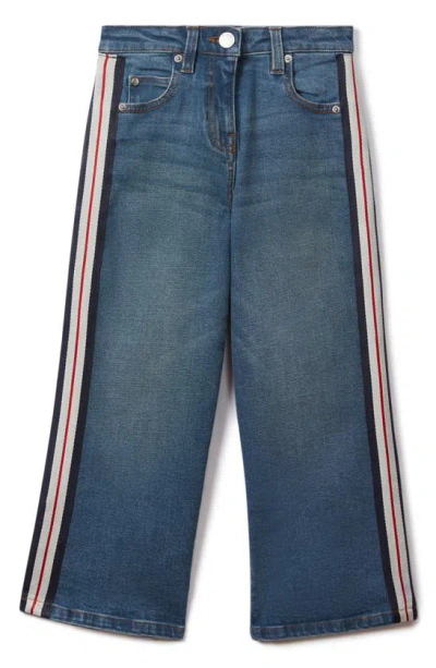 Reiss Kids' Marie Wide Leg Jeans In Blue