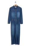 Reiss Kids' Marnie Denim Jumpsuit In Blue