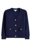 Reiss Kids' Mila Cardigan In Blue